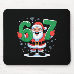 Alfombrilla De Ratón Navidad Divertida Retro 67 Meme Santa Seis Siete H