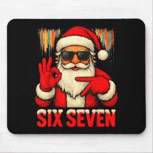 Alfombrilla De Ratón Navidad Divertida Seis Siete 6 7 Meme Santa Hombre