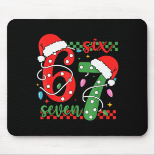 Alfombrilla De Ratón Navidad Divertido Seis Siete 6 7 Meme Gen Alpha Je