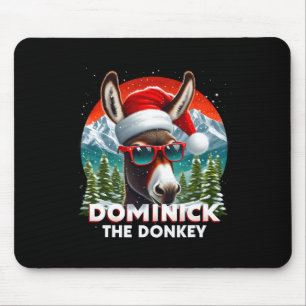 Alfombrilla De Ratón Navidad Dominick El Burro Navidad Xmas Burro