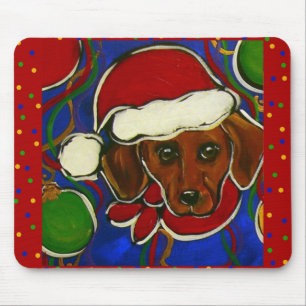 Alfombrilla De Ratón Navidad Doxie