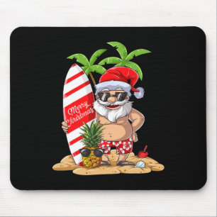 Alfombrilla De Ratón Navidad En Julio Santa Regalos De Surf Hawaiano