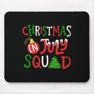 Alfombrilla De Ratón Navidad En Julio Squad Divertido Merry Xmas Hombre