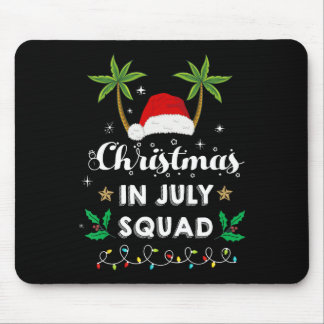 Alfombrilla De Ratón Navidad En Julio Squad Divertido Verano Xmas Santa