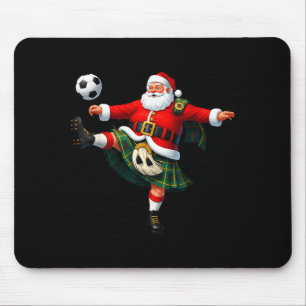 Alfombrilla De Ratón Navidad Fútbol Santa Divertido Fútbol Festivo Aleg