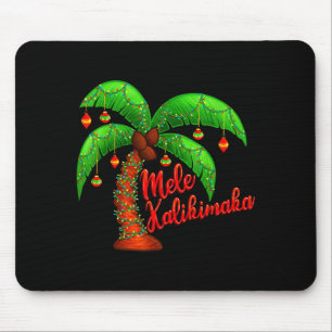 Alfombrilla De Ratón Navidad Hawaiana Mele Kalikimaka Árbol de Coco