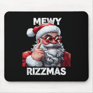 Alfombrilla De Ratón Navidad Mewy Rizzmas Chistoso Santa Maullando Chis