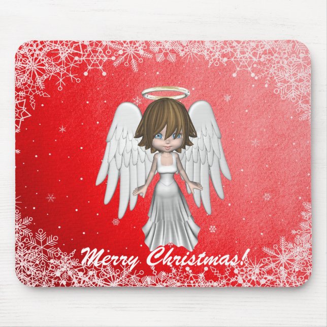 Alfombrilla De Ratón Navidad Mousepad del ángel (Frente)