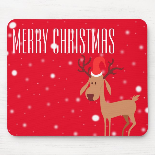 Alfombrilla De Ratón Navidad Mousepad del reno (Frente)