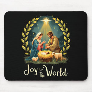 Alfombrilla De Ratón Navidad Natividad Cristiano Nacimiento De Jesús Al