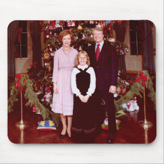 Alfombrilla De Ratón Navidad Presidente James Jimmy Carter Casa Blanca