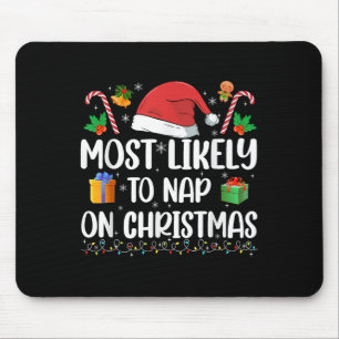 Alfombrilla De Ratón Navidad Probablemente Sueño En Navidad Divertida N