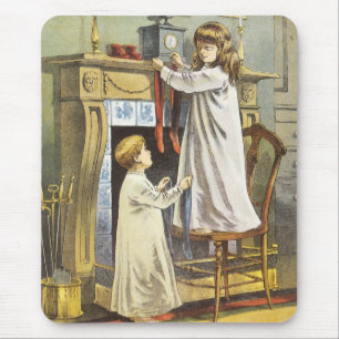 Alfombrilla De Ratón Navidad Victoriana, medias de Navidad para niños