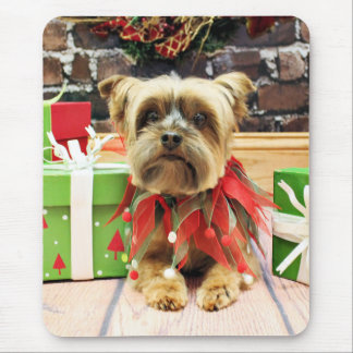 Alfombrilla De Ratón Navidad - Yorkie - Riley