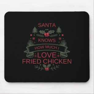 Alfombrilla De Ratón Navidades 2025 Camisas De Pollo Fritas Para Comfo