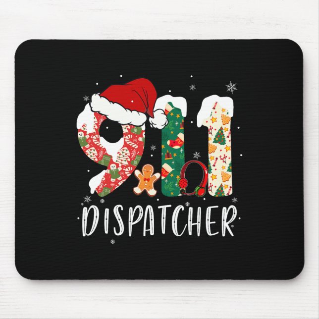 Alfombrilla De Ratón Navidades 911 Dispatcher (Frente)