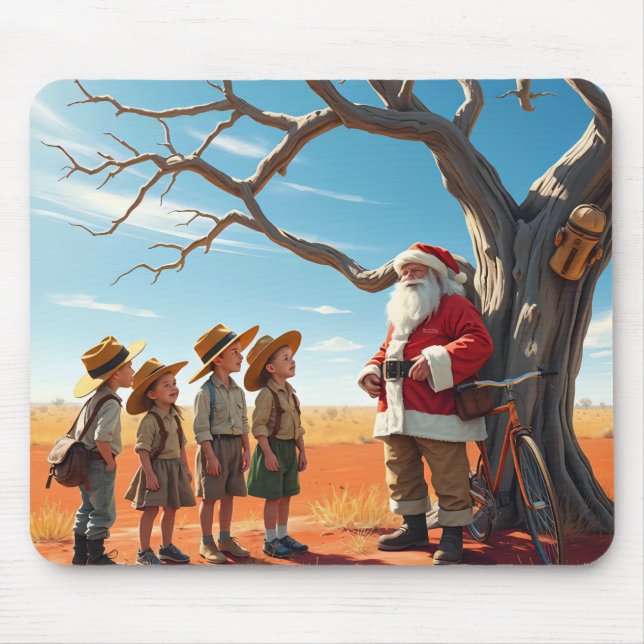ALFOMBRILLA DE RATÓN NAVIDADES AUSSIE DE RETROCESO ~ (Frente)