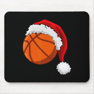 Alfombrilla De Ratón Navidades Baloncesto Santa Hat Men Boys Sport