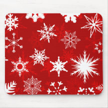 Navidades bigote de nieve mousepad