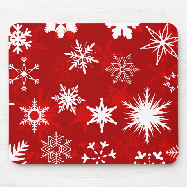 Alfombrilla De Ratón Navidades bigote de nieve mousepad (Frente)