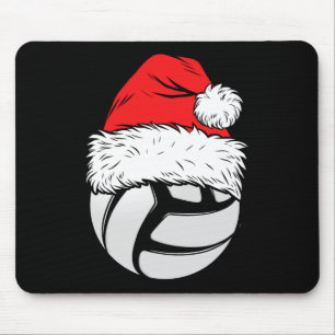 Alfombrilla De Ratón Navidades Bolas de voleibol Santa Hat navidad