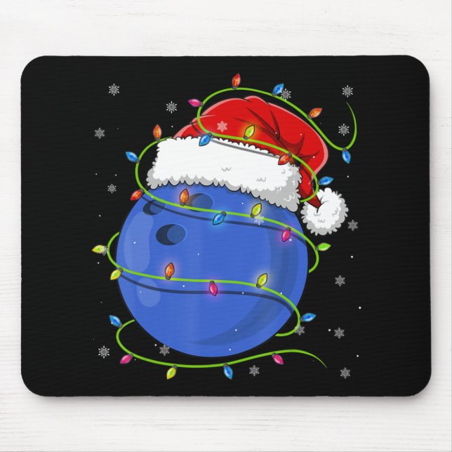 Alfombrilla De Ratón Navidades Bolas Santa Hat Familia P (Frente)