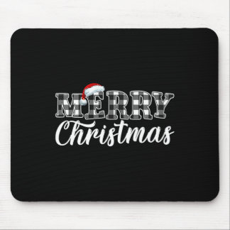 Alfombrilla De Ratón Navidades Buffalo Negro Y Blanco Tapado Para Hombr