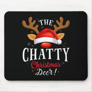 Alfombrilla De Ratón Navidades chatty familia Deer Pjs Xmas