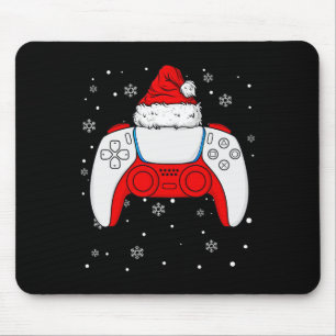 Alfombrilla De Ratón Navidades Controlador Santa Gamer Niños Adolescent
