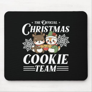 Alfombrilla De Ratón Navidades Cookie Baking Team divertidos X-mas Anim
