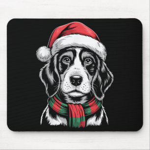 Alfombrilla De Ratón Navidades Costu de Bluetick Coonhound Dog Santa Ha