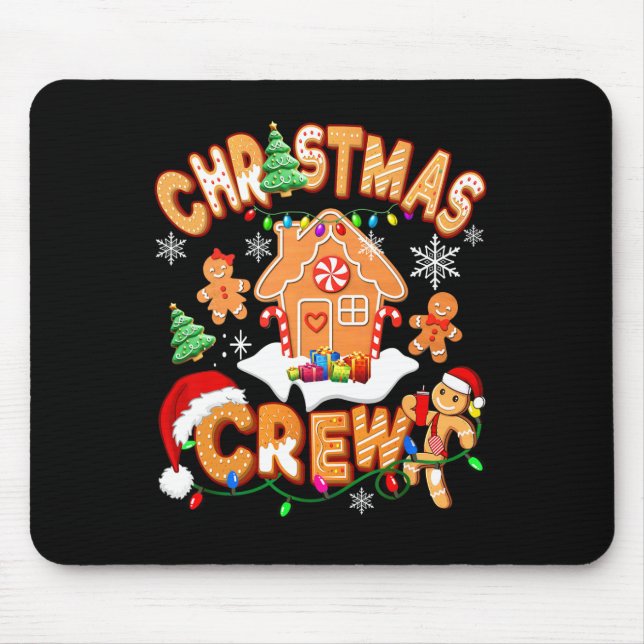Alfombrilla De Ratón Navidades Crew Cookie House Gingerbread Familia Xm (Frente)