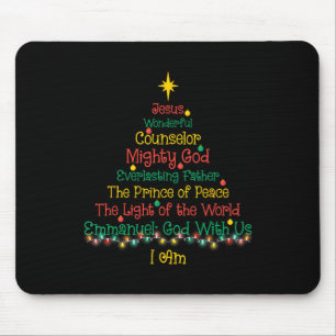 Alfombrilla De Ratón Navidades cristianos Jesús Biblia nombra árbol de 