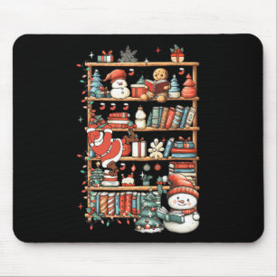 Alfombrilla De Ratón Navidades Cuidados Librería Santa Reading Books Gi