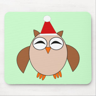 Alfombrilla De Ratón Navidades Cute Owl Mousepad