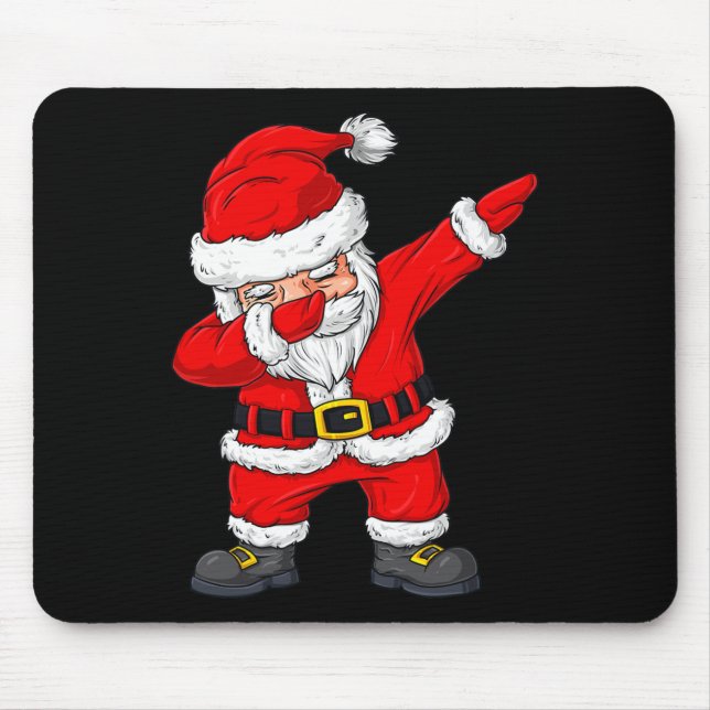 Alfombrilla De Ratón Navidades Dabbing Santa Claus Niños Chicas Niños N (Frente)