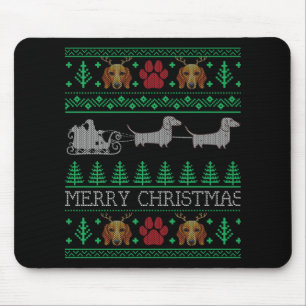 Alfombrilla De Ratón Navidades Dachshund Wiener Dog