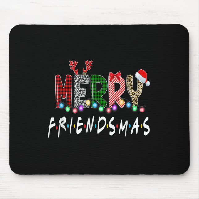 Alfombrilla De Ratón Navidades de Amigos de Feliz Amistad coincidiendo  (Frente)