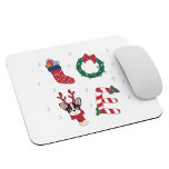 Alfombrilla De Ratón Navidades de amor personalizados que coinciden con<br><div class="desc">Añade un nombre a esta linda familia de Navidades de amor que concuerda con el traje. Un regalo perfecto para toda la familia,  el equipo o para crear un camisetas de compañeros de trabajo que coincida con la foto de su oficina de vacaciones</div>