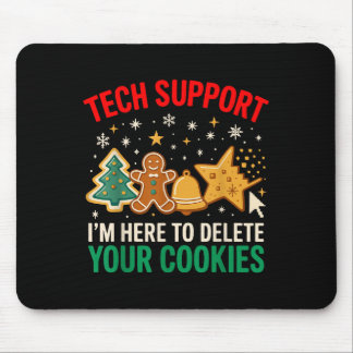Alfombrilla De Ratón Navidades de apoyo tecnológico se burlan de Chris 