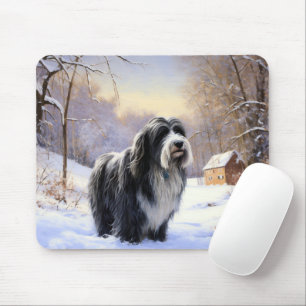 Alfombrilla De Ratón Navidades De Beart Collie Let It Snow