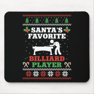 Alfombrilla De Ratón Navidades de billar jugadores de bolas de billar c