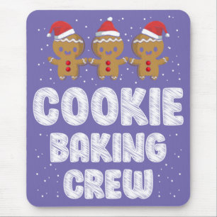 Alfombrilla De Ratón Navidades de camisetas de la tripulación de cookie