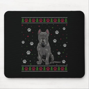 Alfombrilla De Ratón Navidades de Cane Corso Sweater Xmas Mascota Anima