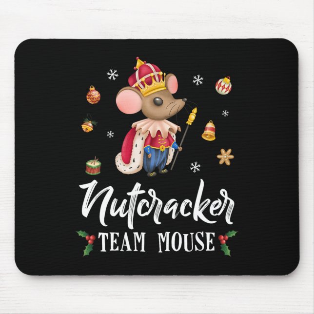 Alfombrilla De Ratón Navidades de cazatalentos de Team Mouse bailan un  (Frente)