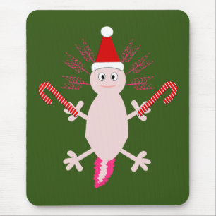 Alfombrilla De Ratón Navidades de Cute Axolotl