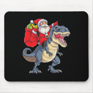 Alfombrilla De Ratón Navidades de Dinosaur T Rex Santa Boys Chicas Navi