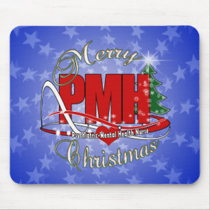 Alfombrilla De Ratón Navidades de enfermería psiquiátrica-mental de PMH