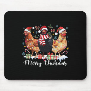 Alfombrilla De Ratón Navidades de Feliz Navidad Pollo Coquette Pollo