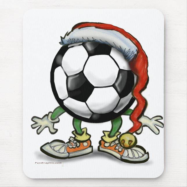 Alfombrilla De Ratón Navidades de fútbol (Frente)